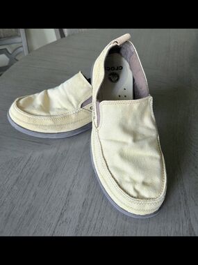 CROCS Men's Slip-On Canvas Loafers in Camel Color